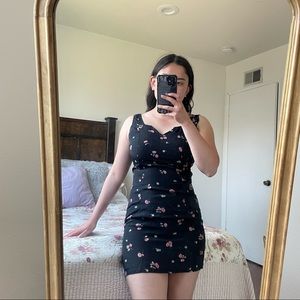Vintage Bodycon Floral Dress